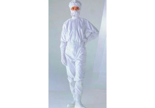 ESD Coverall,5mm Grid,White